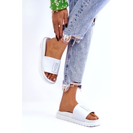 Damen Big Star Hausschuhe LL274428 Weiß 3