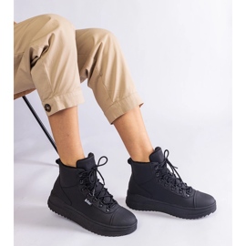 Schwarze warme Stiefel Lee Cooper LCJ-23-31-3028L 1