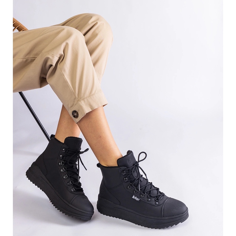 Schwarze warme Stiefel Lee Cooper LCJ-23-31-3028L 2