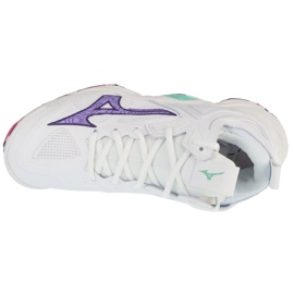 Mizuno Wave Impuls 3 Mid V1GC231720 Weiße Schuhe 2