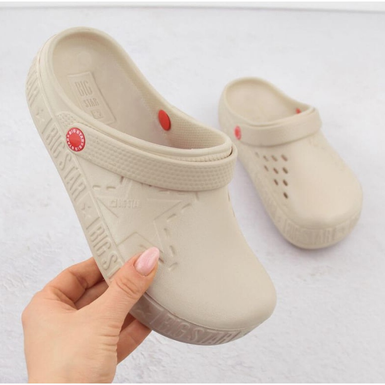 Frauen Clogs Big Star II275012 Beige 1