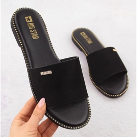 Damen Pantoffeln Big Star RR274618 Schwarz 1