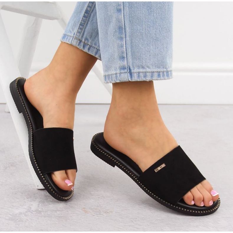 Damen Pantoffeln Big Star RR274618 Schwarz 2