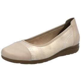 Schuhe, Frauen Ballerinas Rieker L9353-62 Beige 7