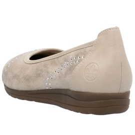 Schuhe, Frauen Ballerinas Rieker L9353-62 Beige 9