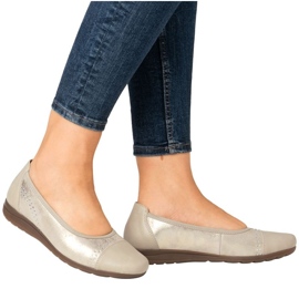 Schuhe, Frauen Ballerinas Rieker L9353-62 Beige 14