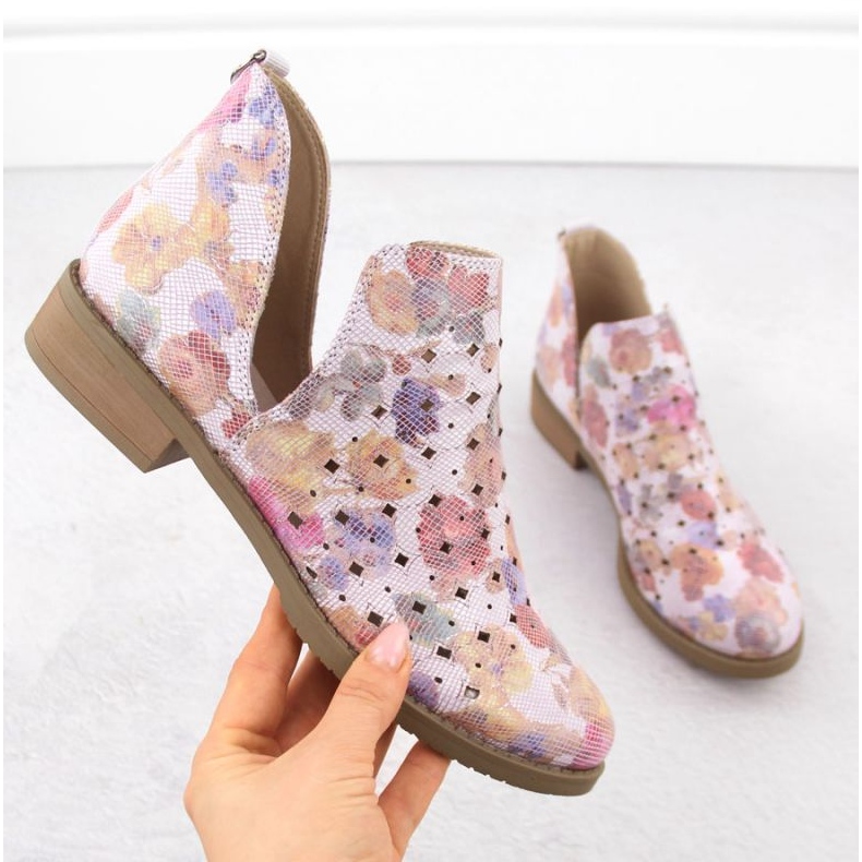 M.Daszyński M. Daszyński Boots SA62-102 Openwork lila 1