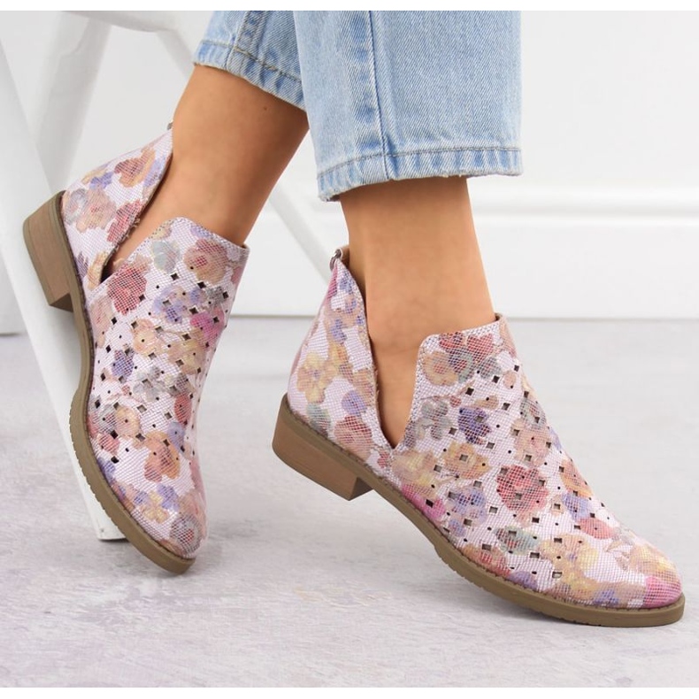 M.Daszyński M. Daszyński Boots SA62-102 Openwork violett 2