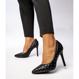 Frauen Lumor Black High Heels schwarz 1