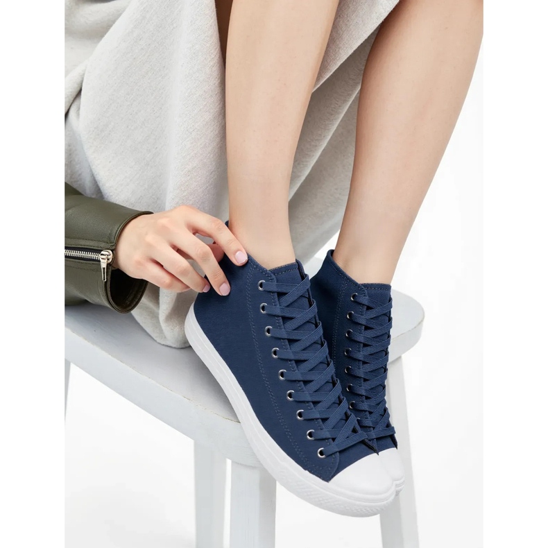 Frauen Livio Navy Sneakers 1