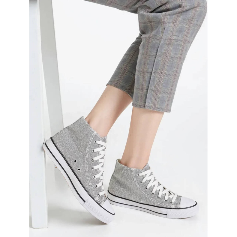 Damen -Celvia Silber -Turnschuhe 1