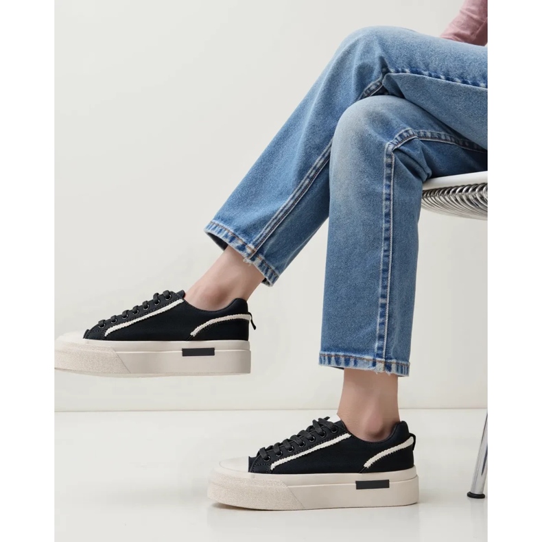 Damen -Sneaker Lunor Black schwarz 1