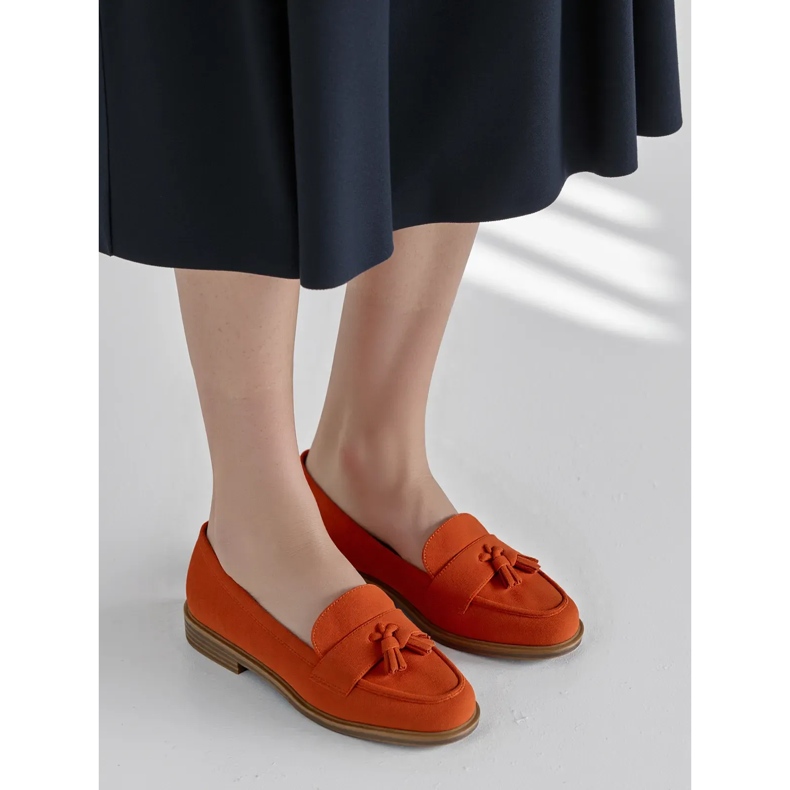 Frauen orangefarbene Slipper 2