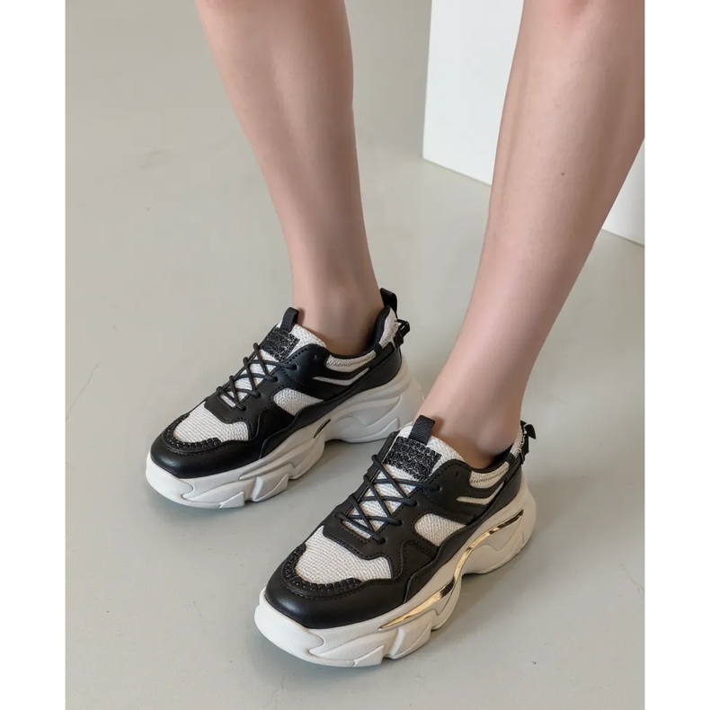 Frauen -Sneaker Luna Black schwarz 1