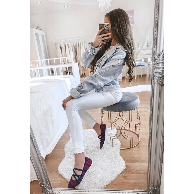 D/GMR Janae Pink Material Ballerinas rosa 1