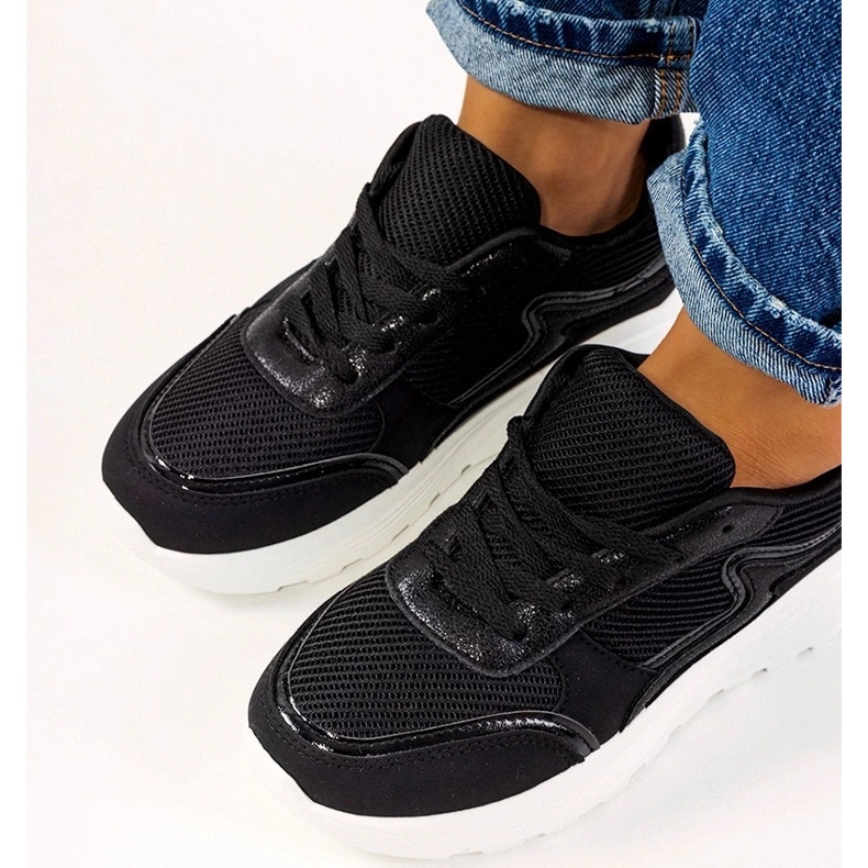 D/GMR Damensneaker von Basemat in Schwarz 2