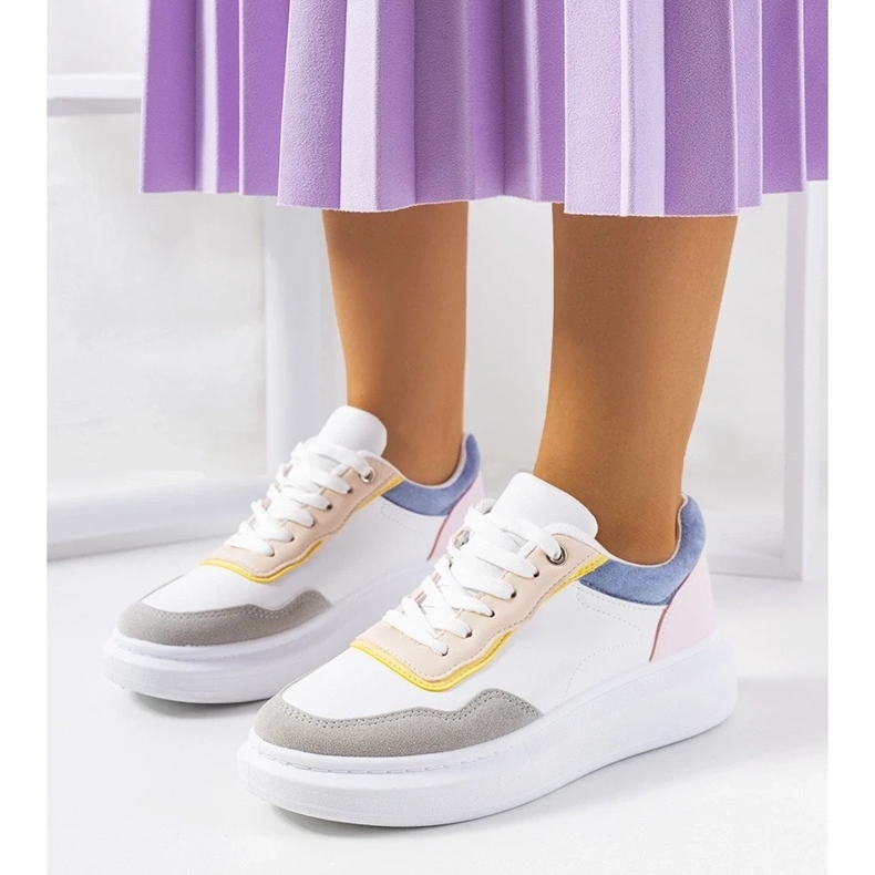 D/GMR Weiße Selma Blue Damenturnschuhe 2