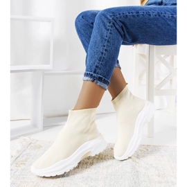 D/GMR Beige High-Top-Sneakers von Melissa 2