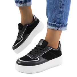 D/GMR Schwarze Statela-Sneaker für Damen 1