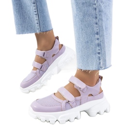 D/GMR Lila Turnschuhe auf den massiven alleinigen Djurs 1