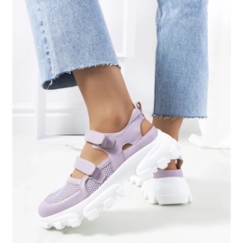 D/GMR Lila Turnschuhe auf den massiven alleinigen Djurs 2