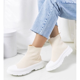 D/GMR Beige Turnschuhe Miki Knöchel 1