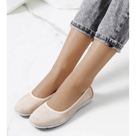 D/GMR Elmas Ballerinas aus beigefarbenem Leder 1