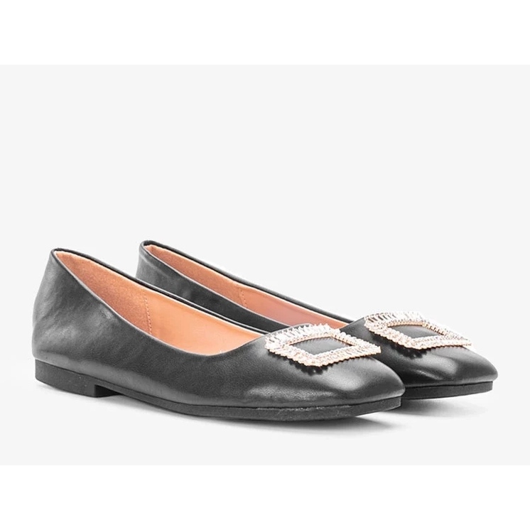 D/GMR Rhondas schwarze Ballerinas 1