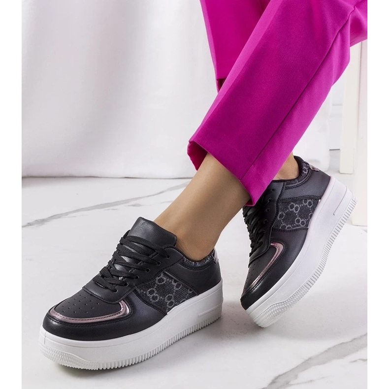 D/GMR Schwarze Damensneaker von Luzia 1