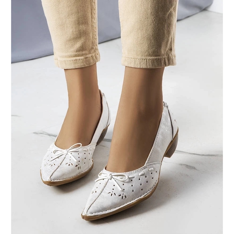 D/GMR Glazko weiße Ballerinas 1