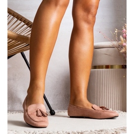 D/GMR Cillian Ballerinas aus rosa Öko-Wildleder 2