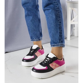 D/GMR Rosa-schwarze Damen-Sneakers von Luzia 1