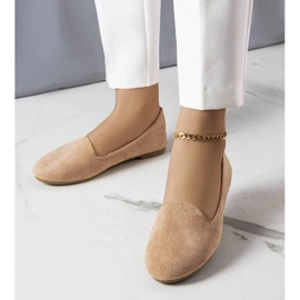 D/GMR Marion Beige Öko-Wildleder-Ballerinas 1