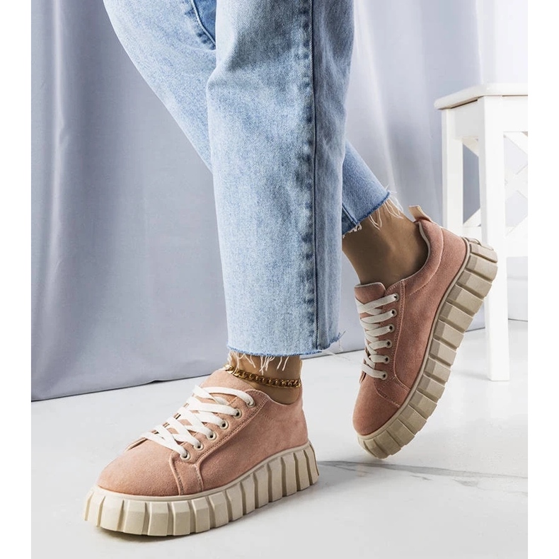 D/GMR Pinkfarbene Plateausneaker von Pamela rosa 2