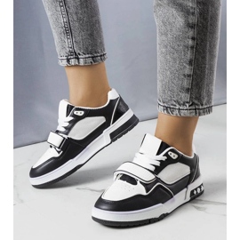 D/GMR Schwarze Turnschuhe für Damen von Ollie weiß 1