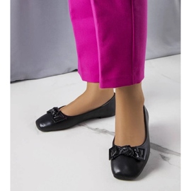 D/GMR Schwarze Ballerinas mit Schleife von Tabitha 1