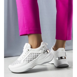 D/GMR Weiße Turnschuhe mit Margie-Monogramm 1