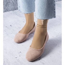 D/GMR Rosa Ballerinas mit Lederfußbett von Lespérance 1