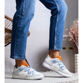 D/GMR Graue Turnschuhe Frauen -Sneaker Blue Strings Arcobaleno 1