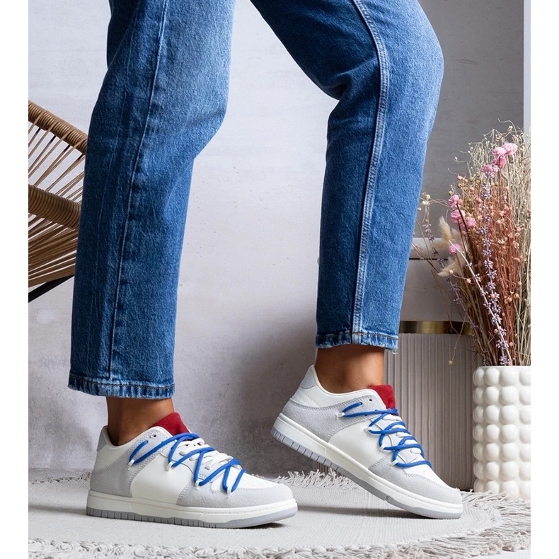 D/GMR Graue Turnschuhe Frauen -Sneaker, Arcobaleno -Schnürsenkel 1