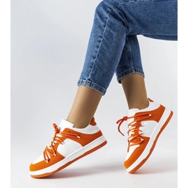 D/GMR Orange Sneaker mit kombinierten Materialien von Hila 2