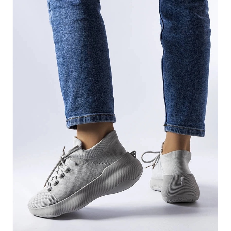 D/GMR Graue Sneaker aus Textil von Lavallée 2