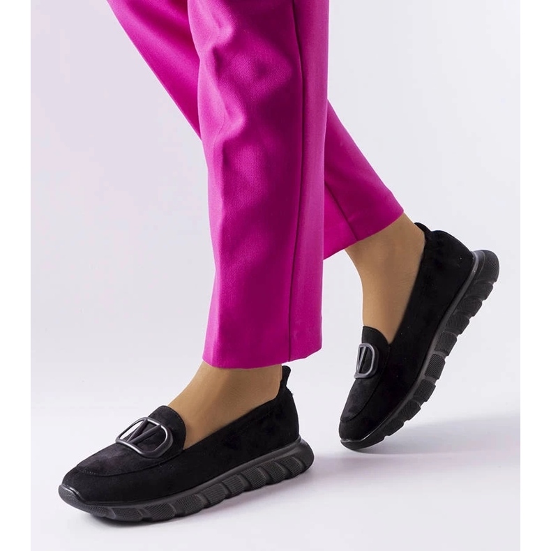 D/GMR Schwarze Sneaker zum Hineinschlüpfen von Vincez 1