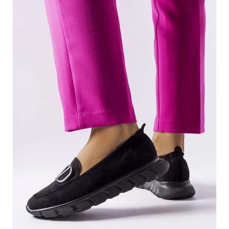 D/GMR Schwarze Sneaker zum Hineinschlüpfen von Vincez 2