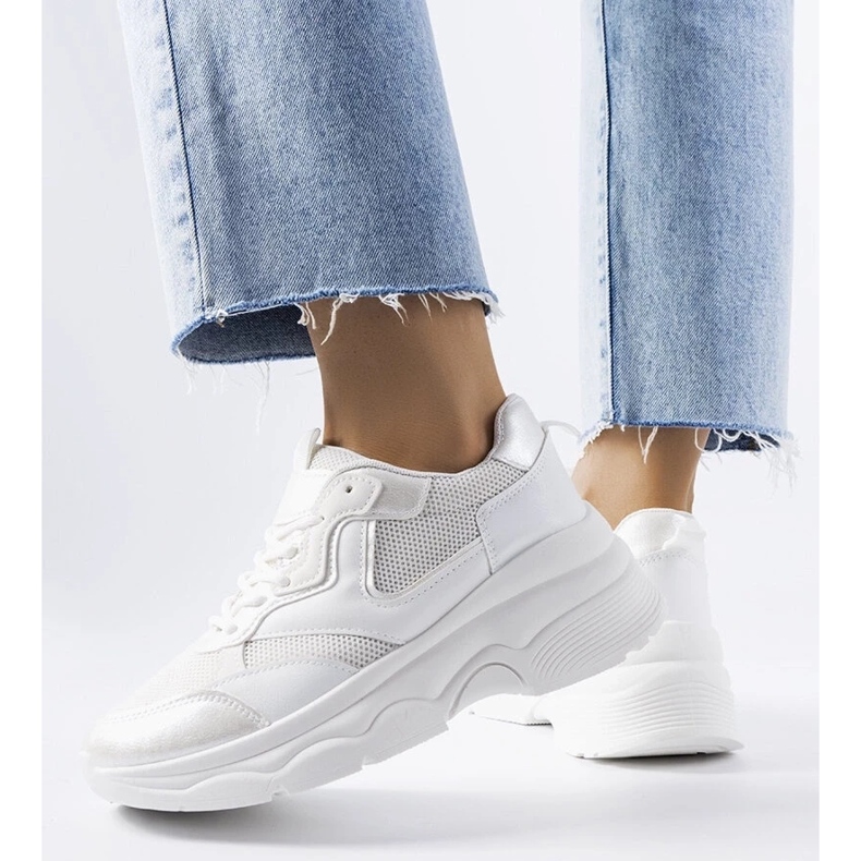 D/GMR Weiße Damen-Sneaker von Séguin 2