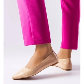 D/GMR Beige elegante Ballerinas von Riel 2