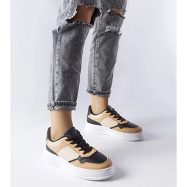 D/GMR Schwarz-beige Stiefel mit dickerer Sohle von Baron 2