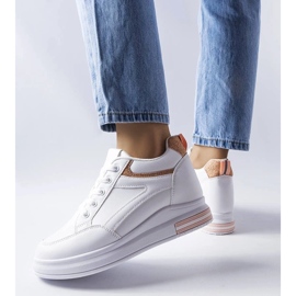 D/GMR Weiße Sneakers mit Glitzereinsätzen von Bonevil 1