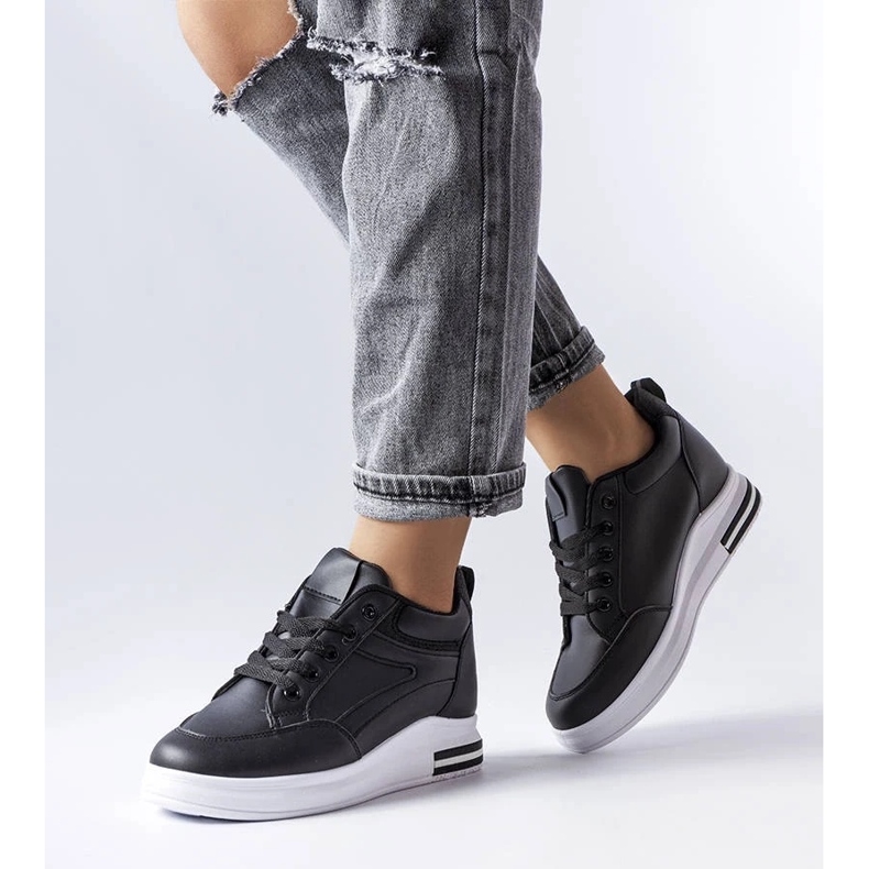 D/GMR Bonevil schwarze Glitter-Sneakers 1