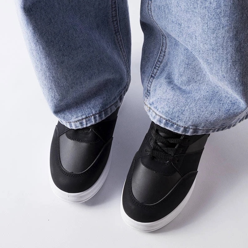 D/GMR Schwarze CinqMars-Sneaker mit Keilabsatz 2